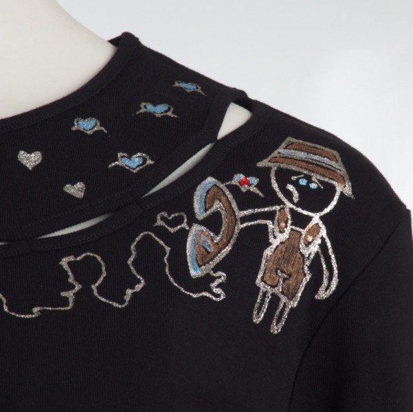 Ručne maľované tričko Sabrina