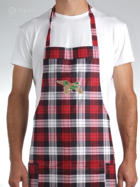 Pánska zástera v červenej farbe