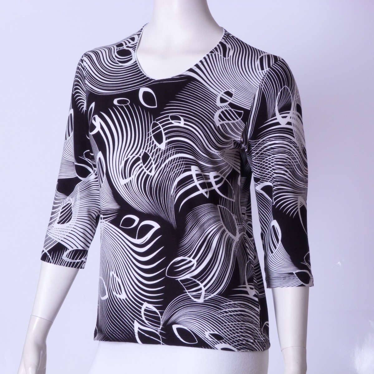 Tričko Anka (vzor pávie oko)