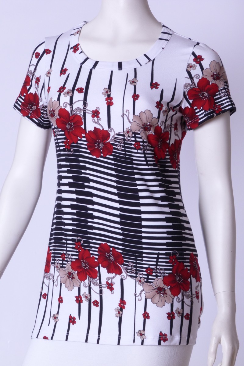 Tričko Kristína (vzor angelina červená)