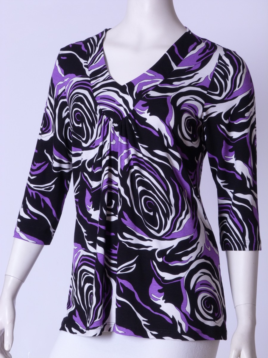 Tričko Galina (vzor magia fialová)