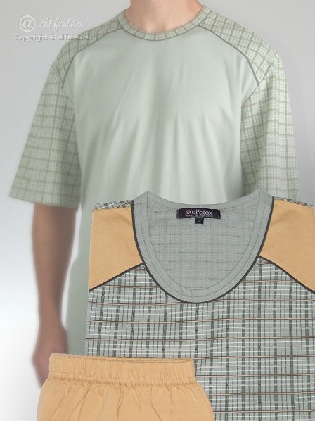 Pánske pyžamo Oskar v žltej farbe